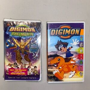 Digimon The Movie VHS Tapes brand new sealed